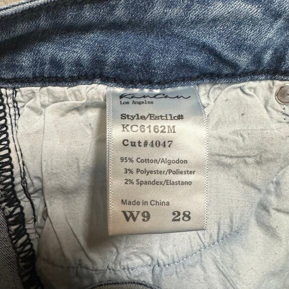 KanCan Los Angeles Distressed Skinny Jeans Womens Sz 9/28 Blue Denim Medium Wash - Picture 7 of 8